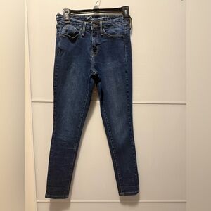 Mossimo High Waist Dark Blue Skinny Jeans